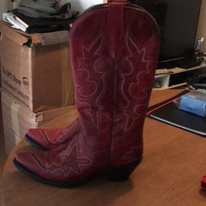 Red leather Corral cowboy boots. Worn only twice